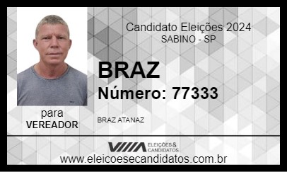 Candidato BRAZ 2024 - SABINO - Eleições