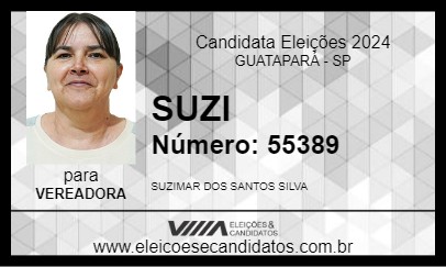 Candidato SUZI 2024 - GUATAPARÁ - Eleições