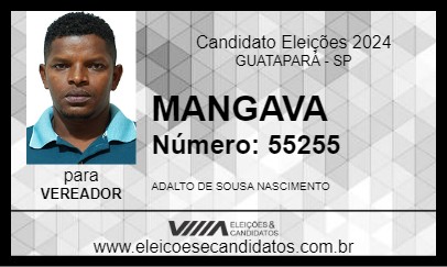 Candidato MANGAVA 2024 - GUATAPARÁ - Eleições