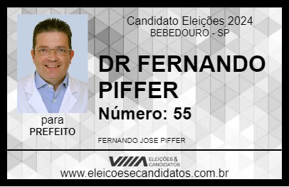 Candidato DR FERNANDO PIFFER 2024 - BEBEDOURO - Eleições