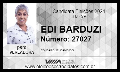 Candidato EDI BARDUZI 2024 - ITU - Eleições