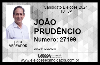 Candidato JOÃO PRUDÊNCIO 2024 - ITU - Eleições