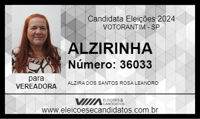 Candidato ALZIRINHA  2024 - VOTORANTIM - Eleições