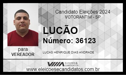 Candidato LUCÃO 2024 - VOTORANTIM - Eleições