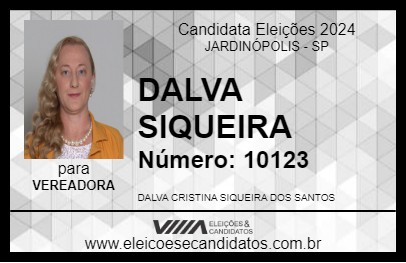 Candidato DALVA SIQUEIRA 2024 - JARDINÓPOLIS - Eleições