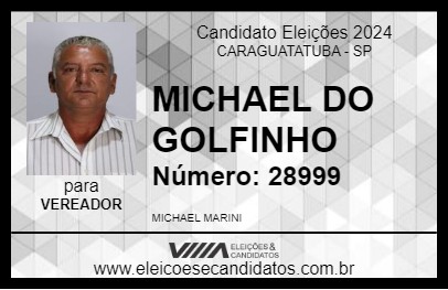 Candidato MICHAEL DO GOLFINHO 2024 - CARAGUATATUBA - Eleições