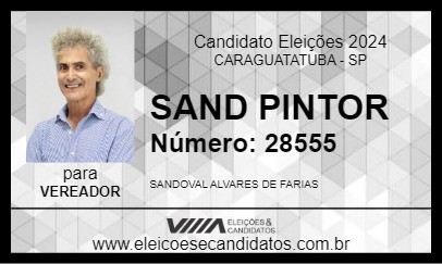 Candidato SAND PINTOR 2024 - CARAGUATATUBA - Eleições