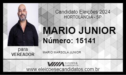 Candidato MARIO JUNIOR 2024 - HORTOLÂNDIA - Eleições