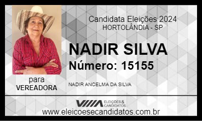 Candidato NADIR SILVA 2024 - HORTOLÂNDIA - Eleições