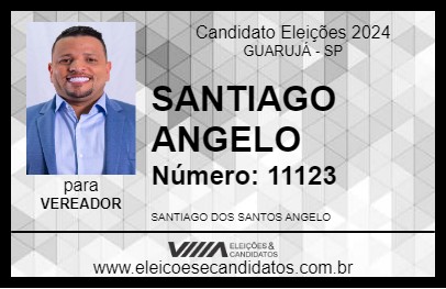 Candidato SANTIAGO ANGELO 2024 - GUARUJÁ - Eleições