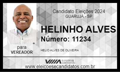 Candidato HÉLIO EVANGELISTA 2024 - GUARUJÁ - Eleições