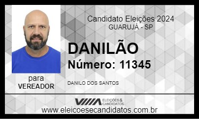 Candidato DANILÃO 2024 - GUARUJÁ - Eleições