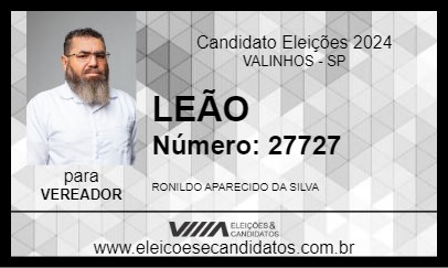 Candidato LEÃO 2024 - VALINHOS - Eleições