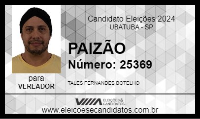 Candidato PAIZÃO 2024 - UBATUBA - Eleições