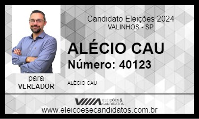 Candidato ALÉCIO CAU 2024 - VALINHOS - Eleições