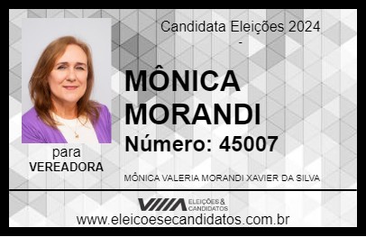 Candidato MÔNICA MORANDI 2024 - VALINHOS - Eleições