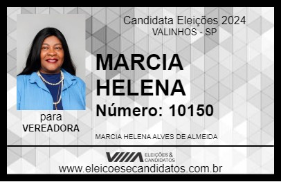 Candidato MARCIA HELENA 2024 - VALINHOS - Eleições