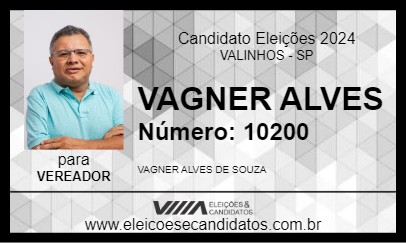 Candidato VAGNER ALVES 2024 - VALINHOS - Eleições