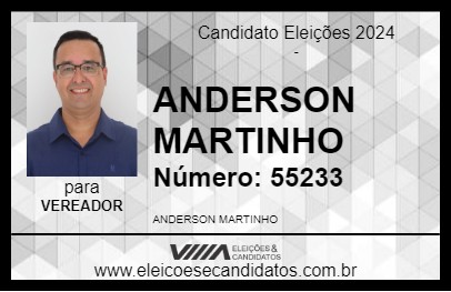 Candidato ANDERSON MARTINHO 2024 - CARAGUATATUBA - Eleições