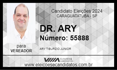 Candidato DR. ARY 2024 - CARAGUATATUBA - Eleições