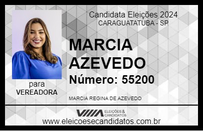 Candidato MARCIA AZEVEDO 2024 - CARAGUATATUBA - Eleições