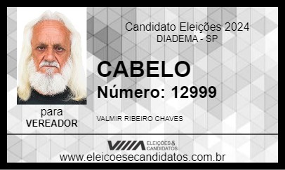 Candidato CABELO 2024 - DIADEMA - Eleições