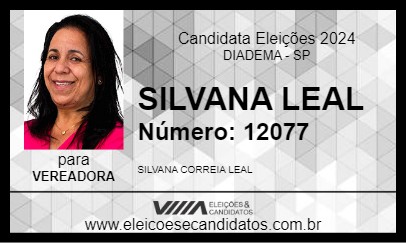 Candidato SILVANA LEAL 2024 - DIADEMA - Eleições