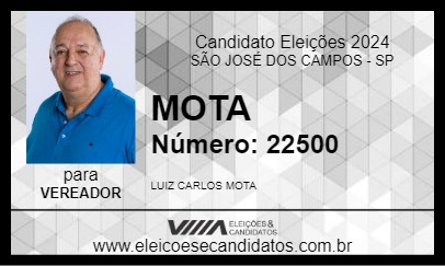 Candidato MOTA 2024 - SÃO JOSÉ DOS CAMPOS - Eleições