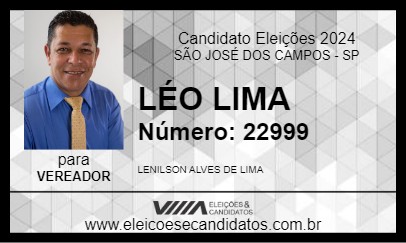 Candidato LÉO LIMA 2024 - SÃO JOSÉ DOS CAMPOS - Eleições