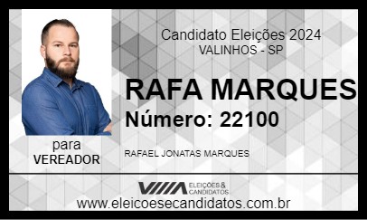 Candidato RAFA MARQUES 2024 - VALINHOS - Eleições