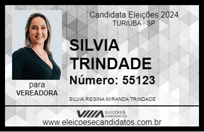 Candidato SILVIA TRINDADE 2024 - TURIÚBA - Eleições