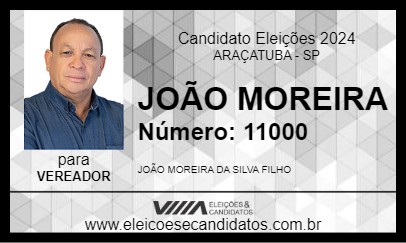 Candidato JOÃO MOREIRA 2024 - ARAÇATUBA - Eleições