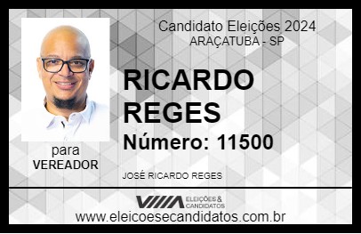 Candidato RICARDO REGES 2024 - ARAÇATUBA - Eleições