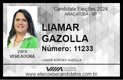 Candidato LIAMAR GAZOLLA 2024 - ARAÇATUBA - Eleições