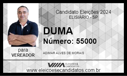 Candidato DUMA 2024 - ELISIÁRIO - Eleições