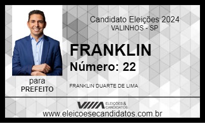 Candidato FRANKLIN 2024 - VALINHOS - Eleições