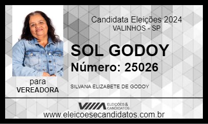 Candidato SOL GODOY 2024 - VALINHOS - Eleições