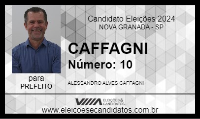 Candidato CAFFAGNI 2024 - NOVA GRANADA - Eleições