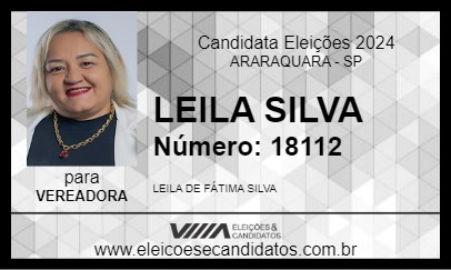 Candidato LEILA SILVA 2024 - ARARAQUARA - Eleições