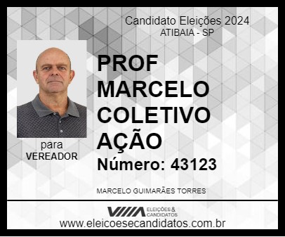 Candidato PROF MARCELO COLETIVO AÇÃO 2024 - ATIBAIA - Eleições