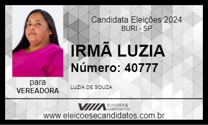 Candidato IRMÃ LUZIA 2024 - BURI - Eleições