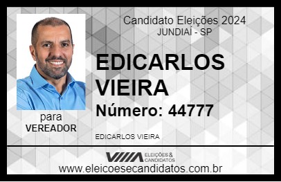 Candidato EDICARLOS VIEIRA 2024 - JUNDIAÍ - Eleições