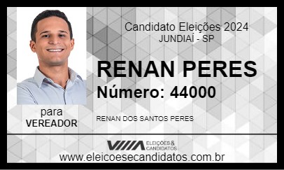 Candidato RENAN PERES 2024 - JUNDIAÍ - Eleições