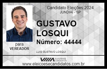 Candidato GUSTAVO LOSQUI 2024 - JUNDIAÍ - Eleições