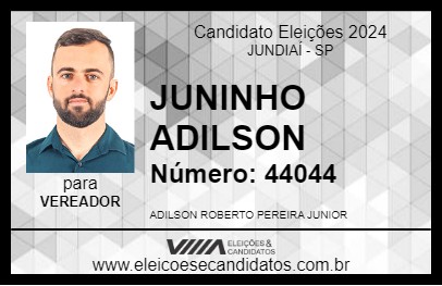 Candidato JUNINHO ADILSON 2024 - JUNDIAÍ - Eleições