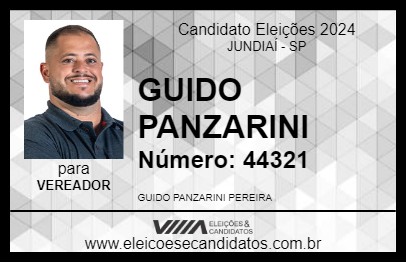 Candidato GUIDO PANZARINI 2024 - JUNDIAÍ - Eleições