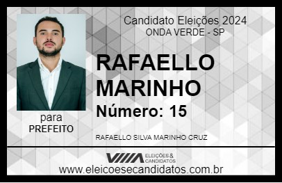 Candidato RAFAELLO MARINHO 2024 - ONDA VERDE - Eleições