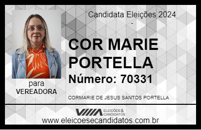 Candidato CORMARIE PORTELLA 2024 - VOTORANTIM - Eleições