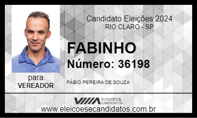 Candidato FABINHO 2024 - RIO CLARO - Eleições