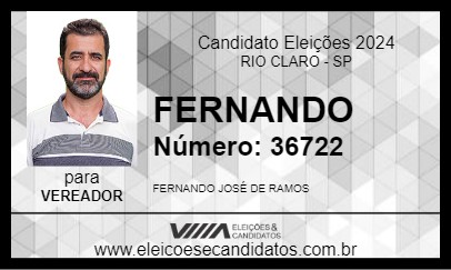 Candidato FERNANDO 2024 - RIO CLARO - Eleições